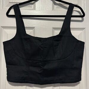 Cco sale🎉Banana Republic Factory Linen Blend Cropped Top